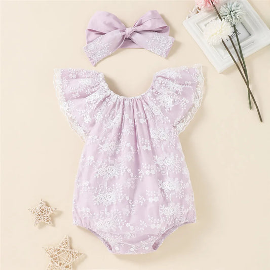 Lace Baby Romper Outfit