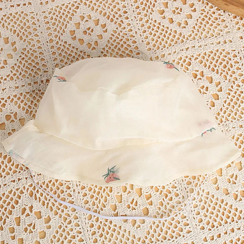 Baby Embroidered Floral Romper Dress Set